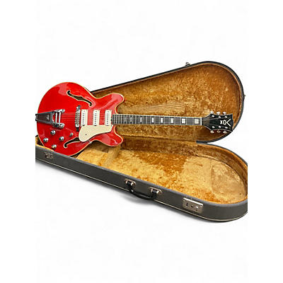 Used VOX Bobcat Red Hollow Body Electric Guitar