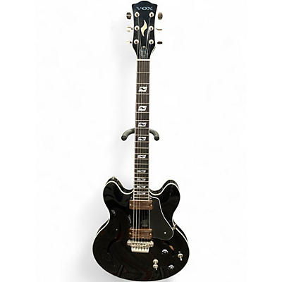 Used VOX Virage Double Cutaway Black Hollow Body Electric Guitar