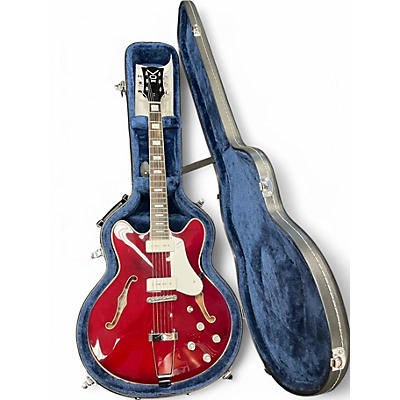 Used VOX bobcat v90 cherry red Hollow Body Electric Guitar