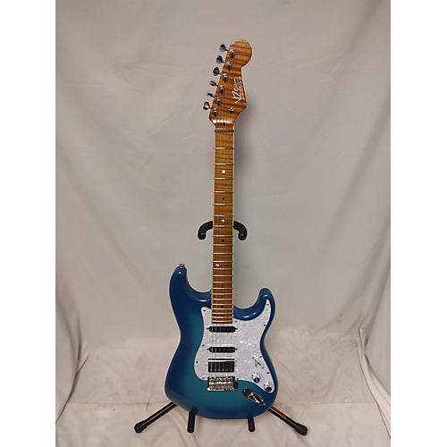 Vz Custom Used VZ CUSTOM S STYLE METALLIC BLUE SUNBURST Solid Body Electric Guitar METALLIC BLUE SUNBURST