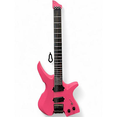 Used Valravn garm Pink Solid Body Electric Guitar