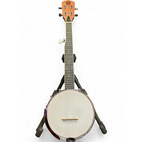 Used Vangoa Mini Banjo Antique Natural Banjo Antique Natural