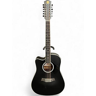 Used Vangoa VGE12-2L Black Acoustic Electric Guitar