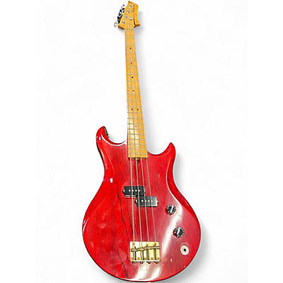 Used Vantage Avenger Red Electric Bass Guitar