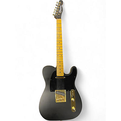 Used Vantom Tele-Style Black and Gold Solid Body Electric Guitar