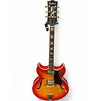 Used Ventura Barney Kessel 3 Color Sunburst Hollow Body Electric Guitar