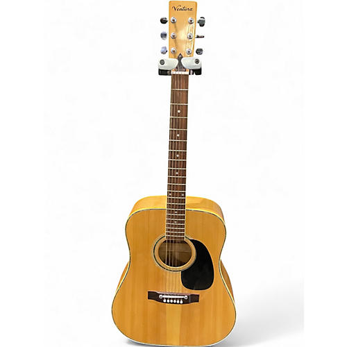 Used Ventura V-29 Natural Acoustic Guitar Natural