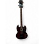Used Ventura sg bass style Cherry Electric Bass Guitar Cherry