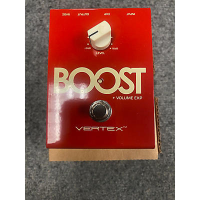 Used Vertex Boost Red Effect Pedal