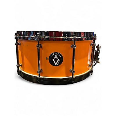 Used Vertical Drum Co 14X6.5 BRASS Orange Drum