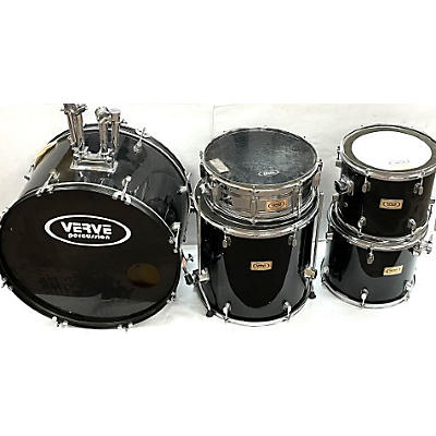 Verve Used Verve 5 piece Entry Black Drum Kit