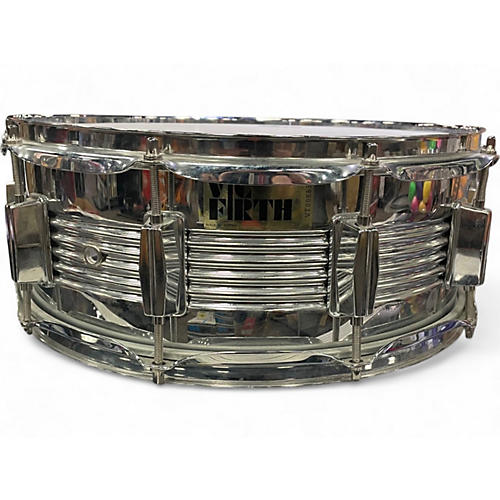 Used Vic Firth 14in V6705 SNARE DRUM Metallic Silver Drum Metallic Silver 33