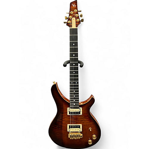 Used Victor Baker DDC AMBER FLAME Solid Body Electric Guitar AMBER FLAME