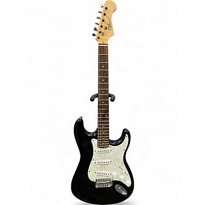 Used Vineyard STRAT Black Solid Body Electric Guitar