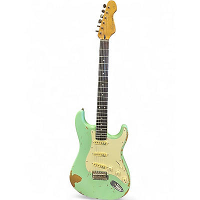 Used Vintage ICON V6 Seafoam Green Solid Body Electric Guitar