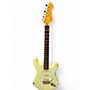 Used Vintage Icon Series V6 Worn TV Yellow Solid Body Electric Guitar Worn TV Yellow