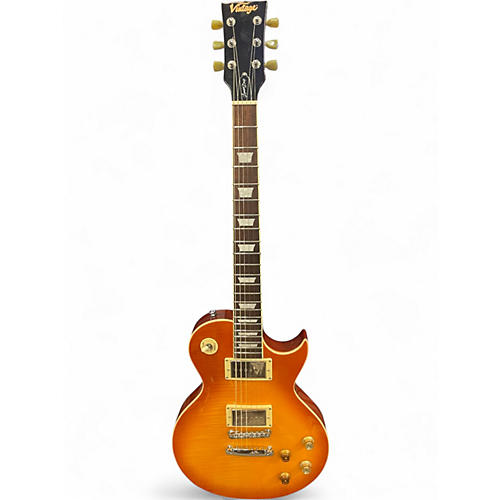 Used Vintage V100 LEMON DROP Solid Body Electric Guitar LEMON DROP