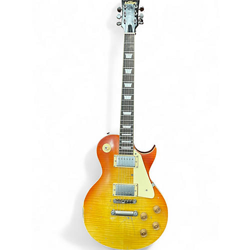 Used Vintage V100 PRO SHOP 2 Color Sunburst Solid Body Electric Guitar 2 Color Sunburst