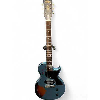 Used Vintage V120 WORN WORN BLUE Solid Body Electric Guitar