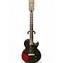 Used Vintage V120MRBK Black and Red Solid Body Electric Guitar Black and Red