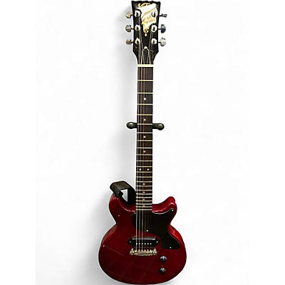 Used Vintage V130 Cherry Solid Body Electric Guitar