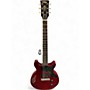 Used Vintage V130 DOUBLE CUT AWAY P90 Trans Red Solid Body Electric Guitar Trans Red
