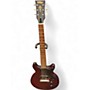 Used Vintage V130 Satin Red Solid Body Electric Guitar Satin Red