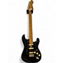 Used Vintage V6 Black Solid Body Electric Guitar Black