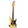 Used Vintage V6 ICON DISTRESSED WHITE OVER SUNBURST Solid Body Electric Guitar DISTRESSED WHITE OVER SUNBURST