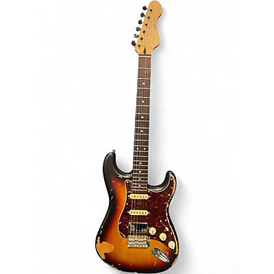 Used Vintage V6 ICON SUNSET SUNBURST Solid Body Electric Guitar