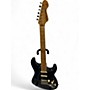 Used Vintage V6 Reissue Black Solid Body Electric Guitar Black