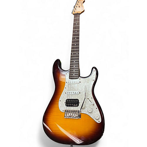 Used Vintage V6HFTB 2 Color Sunburst Solid Body Electric Guitar 2 Color Sunburst