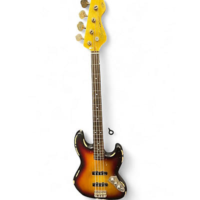 Used Vintage V74 Icon Sunset Burst Electric Bass Guitar