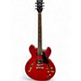 Used Vintage VSA500CR Candy Apple Red Hollow Body Electric Guitar Candy Apple Red