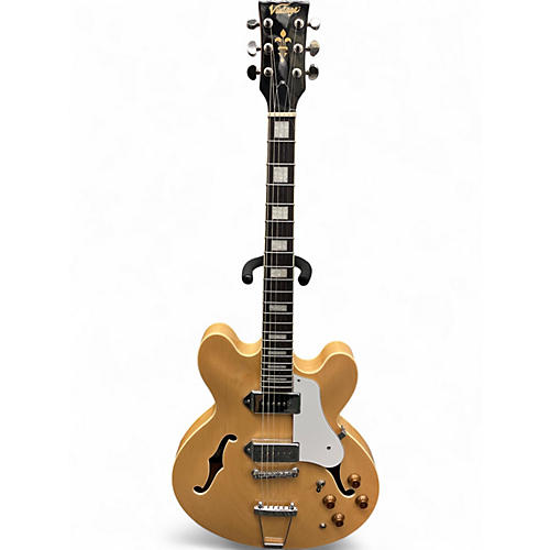 Used Vintage VSA500PM Natural Hollow Body Electric Guitar Natural