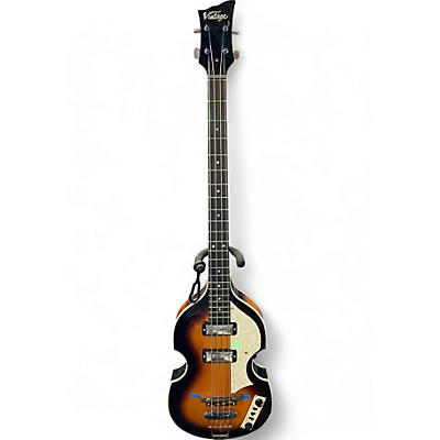 Used Vintage VVB4SB 2 Color Sunburst Electric Bass Guitar