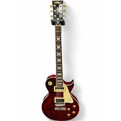 Used Vintage v100 red Solid Body Electric Guitar