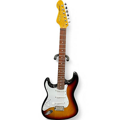 Used Vintage v6 reissue series LH 2 Color Sunburst Solid Body Electric Guitar
