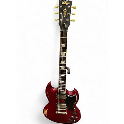 Used Vintage vs6 Red Solid Body Electric Guitar