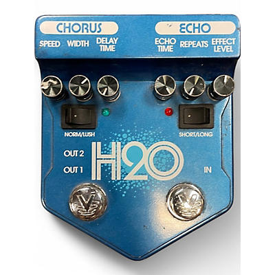 Used Visual Sound H2O Liquid Chorus Echo Effect Processor