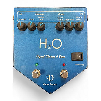 Used Visual Sound H2O Liquid Chorus Echo Effect Processor