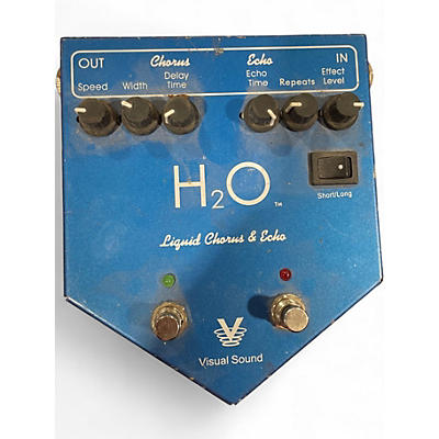 Used Visual Sound H2O Liquid Chorus Echo Effect Processor
