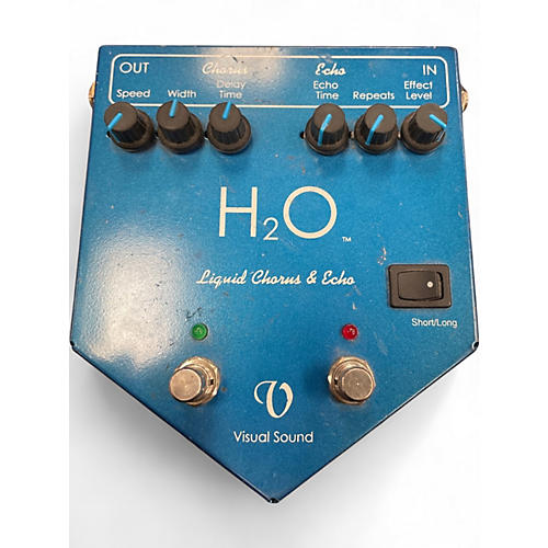 Used Visual Sound H2O Liquid Chorus Echo Effect Processor