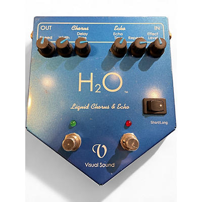 Used Visual Sound H2O Liquid Chorus Echo Effect Processor