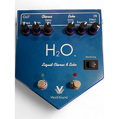 Used Visual Sound H2O Liquid Chorus Echo Effect Processor