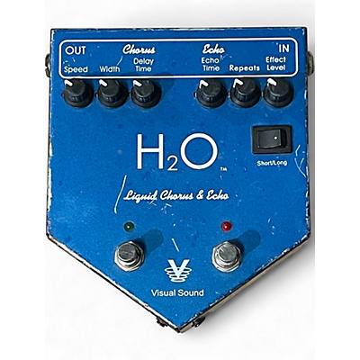 Used Visual Sound H2O Liquid Chorus Echo Effect Processor