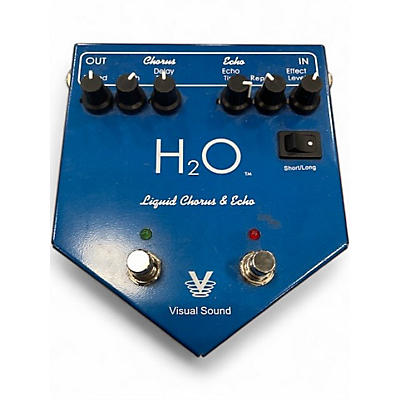 Used Visual Sound H2O Liquid Chorus Echo Effect Processor