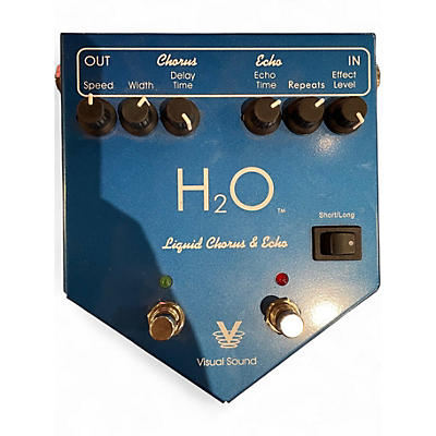 Used Visual Sound H2O Liquid Chorus Echo Effect Processor