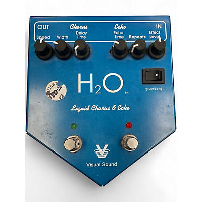 Used Visual Sound H2O Liquid Chorus Echo Effect Processor