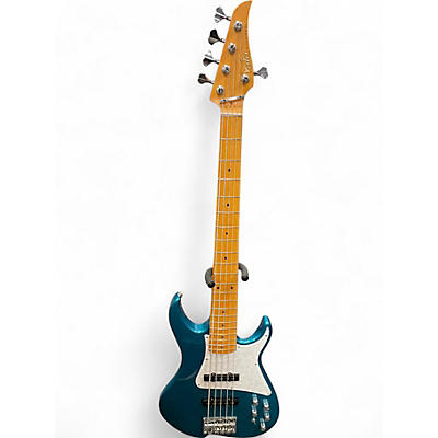 Used Vola ZVA 5 Ocean Turquoise Electric Bass Guitar